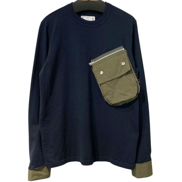 sacai サカイ 21AW Cotton Long Sleeve T-Shirtポケット取り外し
