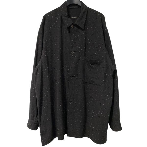 COMOLI 24SS シルクノイル シャツジャケット COMOLI コモリ 24SS シルクノイル ドット シャツジャケット