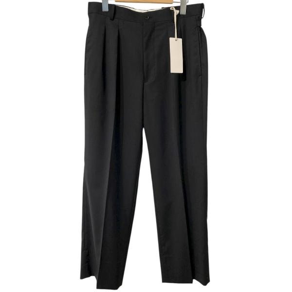 マーティー&サンズ シルクスラックス 2 インテリム INTERIM シルク アンド ウール スモーキング 2タック