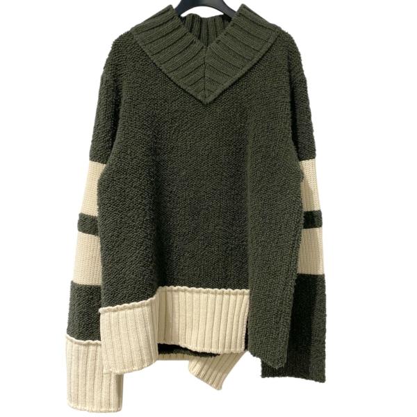 sacai（サカイ） sacai 20AW Wool Knit Pulloverウールニット切替プル