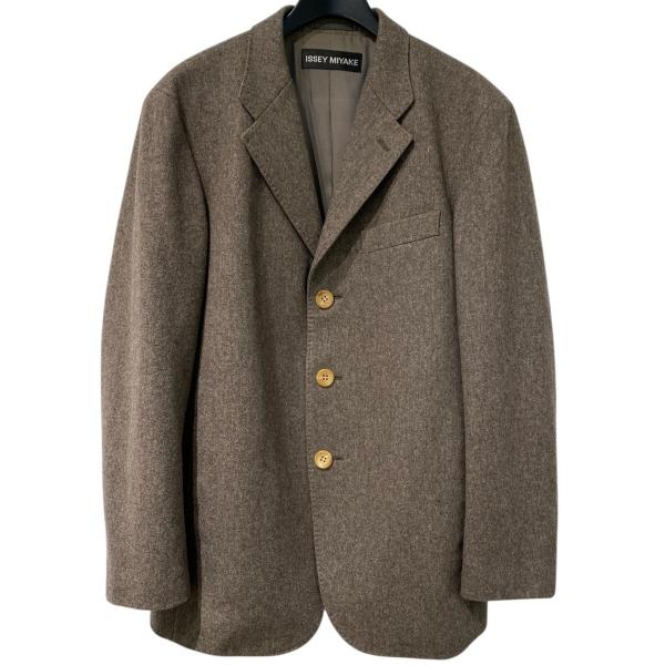 ISSEY MIYAKE MAN テーラードジャケット ウール ヘリンボーン 3 ISSEY MIYAKE（イッセイミヤケ） ISSEY MIYAKE 05AW ウール3B