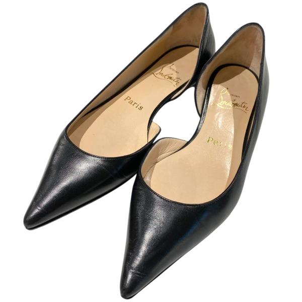 Christian Louboutin（クリスチャンルブタン） レザーフラットパンプス