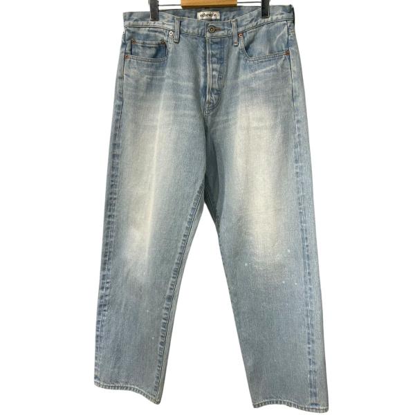 パンツ echeveria sun fade 5p denim pants1 ovy エケベリア echeveria sun fade 5p denim pants USED加工ワイドデニム