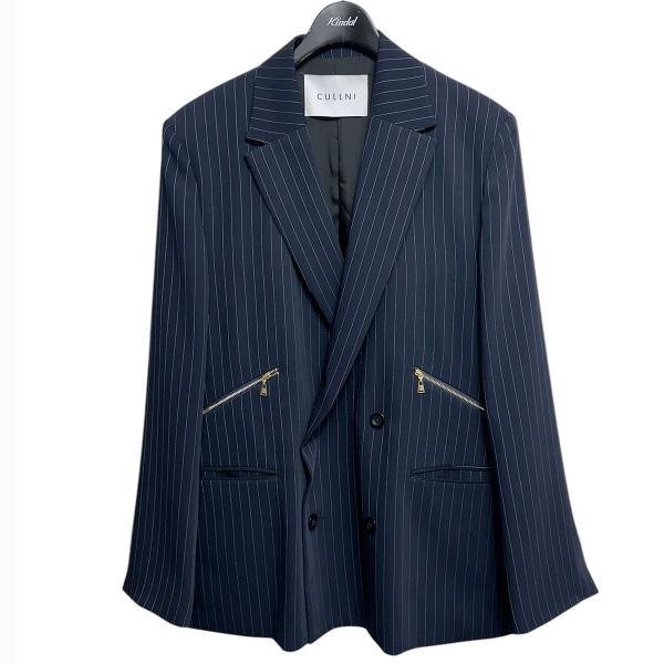 CULLNI（クルニ） CULLNI 24AW Stripe Double Satin Zip Pocket