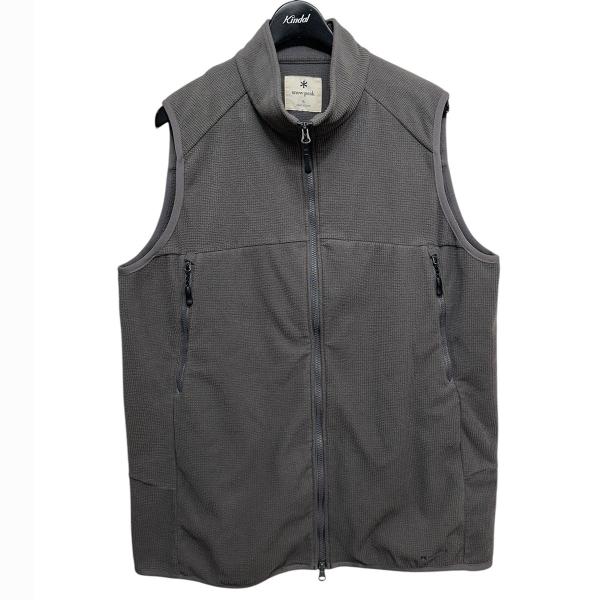 スノーピーク　ウール　フリース　ベスト snow peak（スノーピーク） グリッドフリースベスト SW-22AU013 グレー