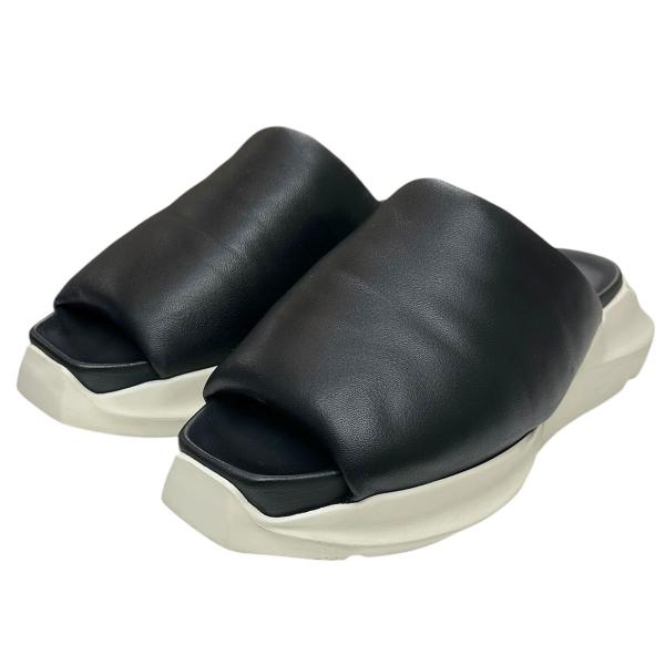 Rick Owens レザーミュール サンダル ブラック 41サイズ Rick Owens リックオウエンス RICK OWENS GETH PUFFER SLIDE