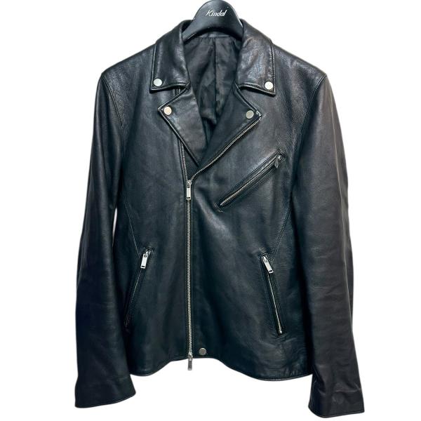 STUDIOUS ステュディオス ラムレザーダブルライダースジャケット