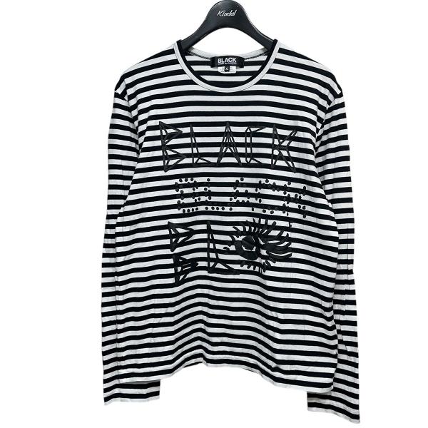 BLACK COMME des GARCONS 綿天竺ストライプ BLACK COMME des GARCONS ブラックコムデギャルソン 25AW 綿天竺