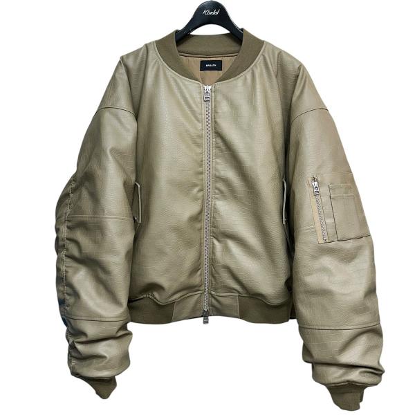 ブレス BREATH 25AW FAUX CROCODILE BOMBER JACKET フェイクレザークロコダイルボンバージャケット BR25AW-