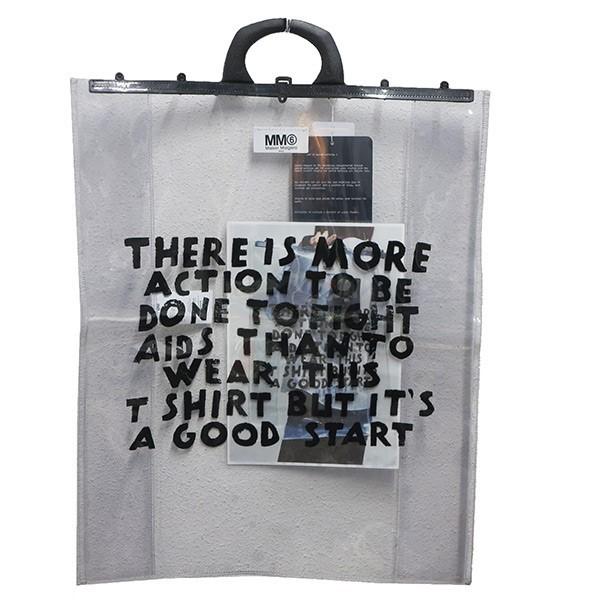 値下げ】MM6 Maison Margiela PVCプリントトートバッグ19SS クリア