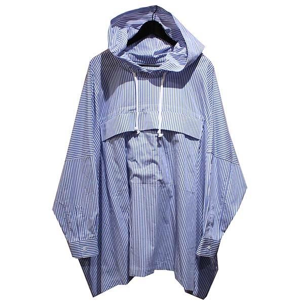 COMME des GARCONS SHIRT 22SS ビックシルエット ストライプ フード  