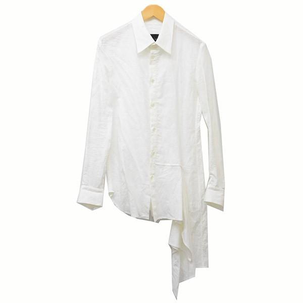 値下げ】YOHJI YAMAMOTO NOIR 変形シャツ シャツ ホワイト サイズ：1