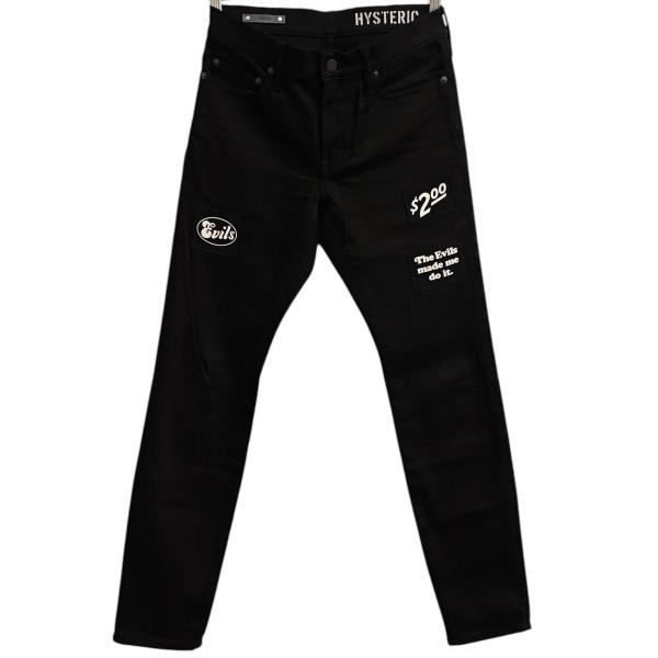 HYSTERIC GLAMOUR ヒステリックグラマー MND-HYS003-99-322 MINEDENIM マインデニム F.Black STR 5pocket OWS ブラック スター 5ポケット デニム パンツ ブラック系 32【新古品】【未使用】【中古】 HYSTERIC GLAMOUR（ヒステリックグラマー） ヒステリックグラマー