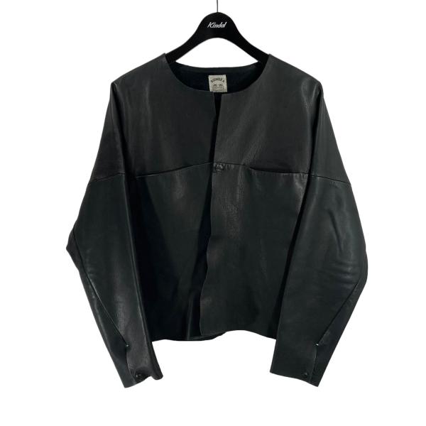 値下げ】SUNSEA Cut Off Biker Blouson レザージャケット ブラック 