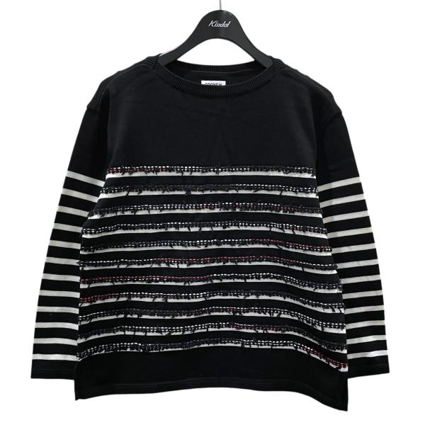 Coohem（コーヘン） ボーダー柄ニットセーター MARINE TWEED