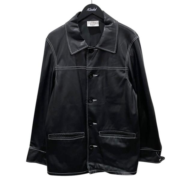 値下げ】BASICKS 21AW フェイクレザーコート VEGAN LEATHER CAR COAT
