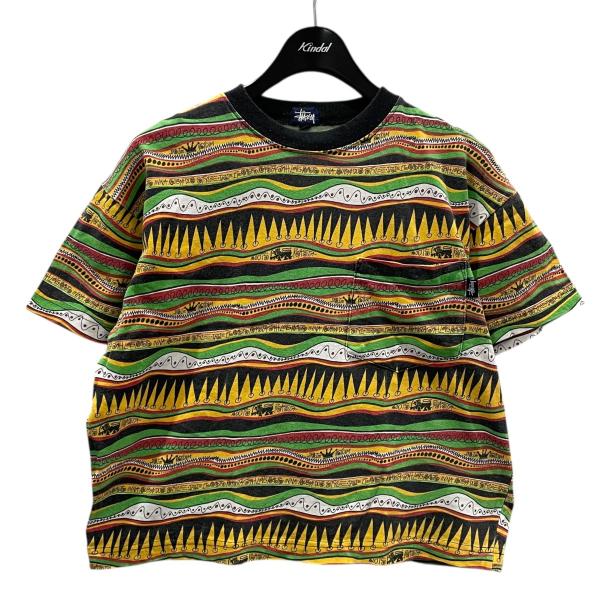 STUSSY ステューシー stussy 総柄ポケットTシャツ REGGAE TOM