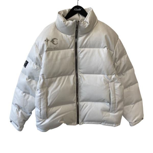 サグクラブ THUG CLUB leather puffer jacket ダウンジャケット