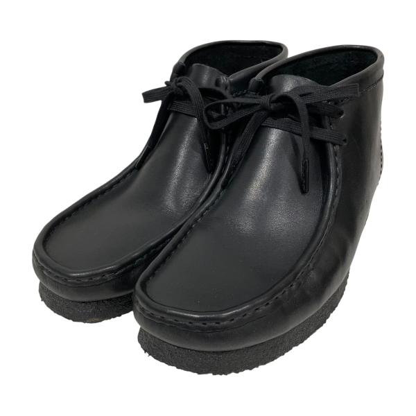 CLARKS　クラークス　ワラビーブーツ　ブラックレザー　サイズUK9 美品 Wallabee Boot / メンズ ワラビーブーツ （ブラックレザー