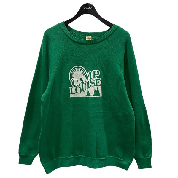 【値下げ】Velva Sheen スウェットトレーナー CAMP LOUISE キャンプルイズ グリーン サイズ：XL (四ツ橋北堀江店)