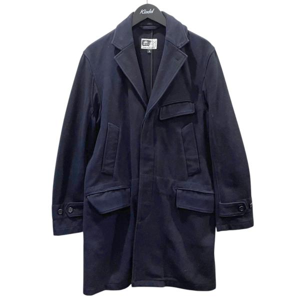 Engineered Garments ベルト付 シングルコート ネイビー M Engineered Garments ベルト付 シングルコート ネイビー M