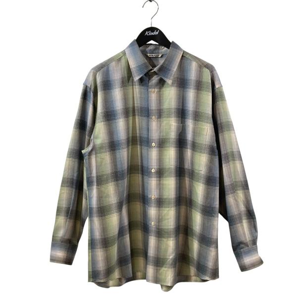 AURALEE（オーラリー） AURALEE SUPER LIGHT WOOL CHECK SHIRT