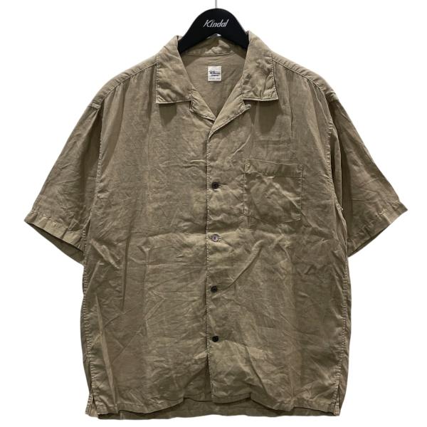 トップス RonHerman/linen&silk shirts M Ron Herman（ロンハーマン） リネン オープンカラー半袖シャツ Linen