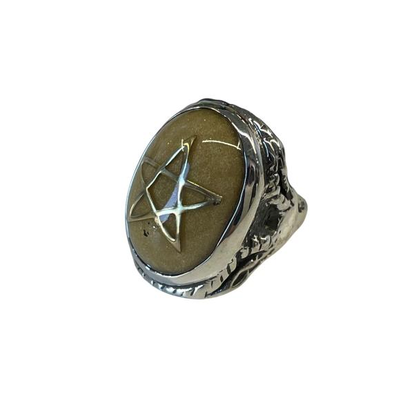 アレックスストリーター ALEX STREETER Angel Heart Ring W PEARL リング ALR371T11 イエロー サイズ：1