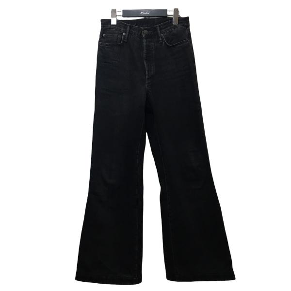 acne studious 1978 black フレアデニム　opium acne studious 1978 black フレアデニム opium - メルカリ