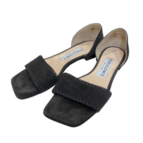 NEBULONI E 【値下げ】NEBULONIE スクエアサンダル ブラック サイズ  