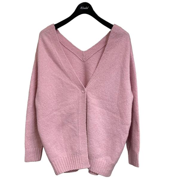Drawer ライトピンク カシミヤカーディガン DRAWER 【値下げ】DRAWER カシミヤカーディガン ピンク サイズ