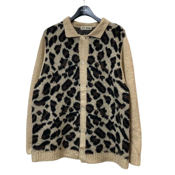ttt_msw 22AW レオパードカーディガン　M TTT MSW leopard knit レオパード カーディガン 22aw
