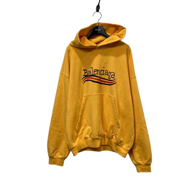 バレンシアガ サイズ:XS  720426 TNVE9 デストロイ加工ロゴプリントパーカー 中古 OM10 BALENCIAGA（バレンシアガ） 【値下げ】BALENCIAGA デストロイ加工ロゴ