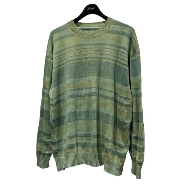 amachi. アマチ amachi. Horizontal Knit ニット 012KW-4 黄緑 amachi. アマチ amachi. Horizontal Knit ニット 012KW-4 黄緑