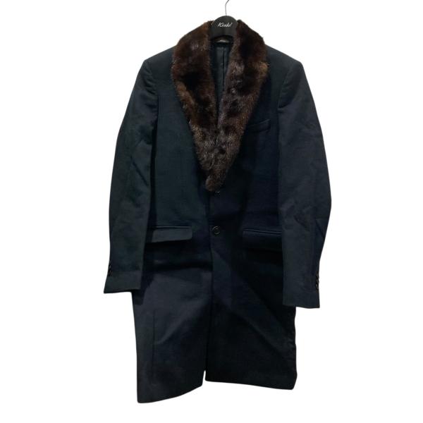 【T】FENDI フェンディ チェスターコート FENDI - FENDI ミンクファー付き カシミヤ混 チェスター コートの通販