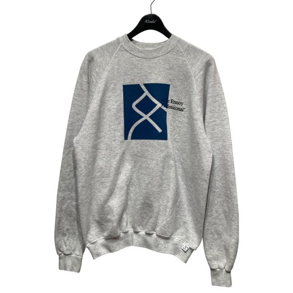 エンノイ ENNOY×文春リークス プリントスウェット グレー サイズ：M