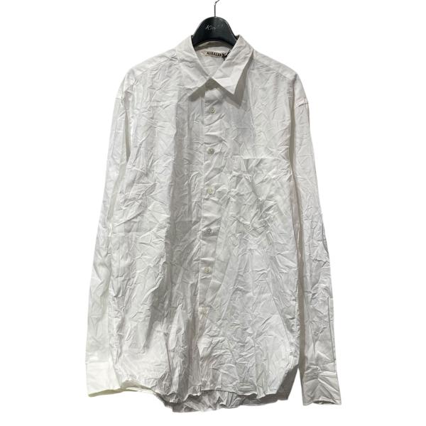 AURALEE（オーラリー） AURALEE WRINKLED WASHED FINX TWILL SHIRT