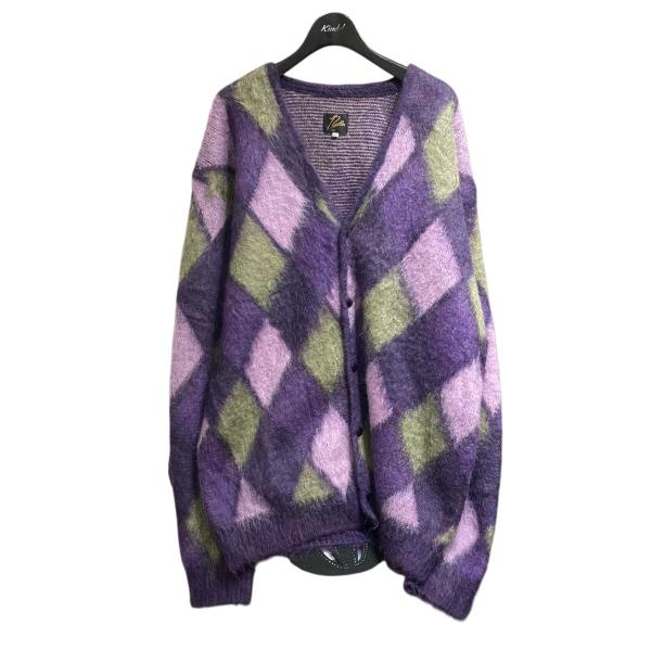 【Needles(ニードルス)】ジップモヘアカーディガン Needles（ニードルス） ニードルズ モヘアカーディガン FK234 パープル
