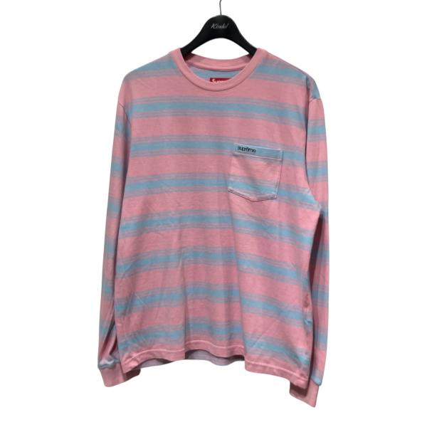 Supreme Stripe Pocket L/S Top ピンク 25AW Supreme（シュプリーム） Supreme 25AW Stripe Pocket L／S Top