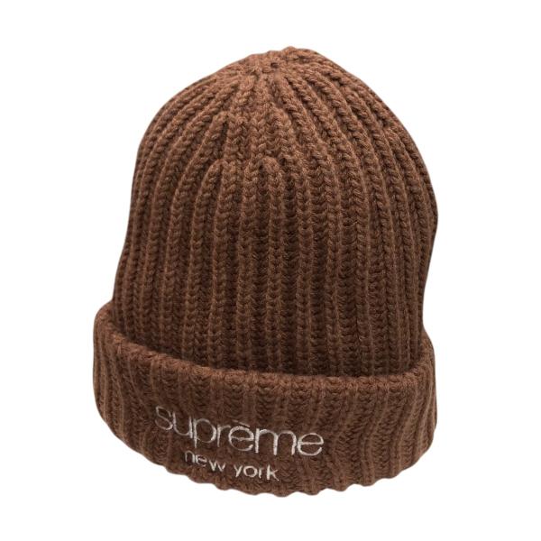 Supreme ブラウン ニットビーニー Supreme（シュプリーム） Supreme 25AW Chunky Rib Classic Logo