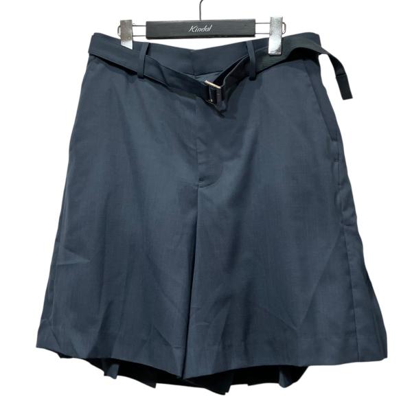sacai（サカイ） 【値下げ】sacai プリーツ加工ベルテッドショート