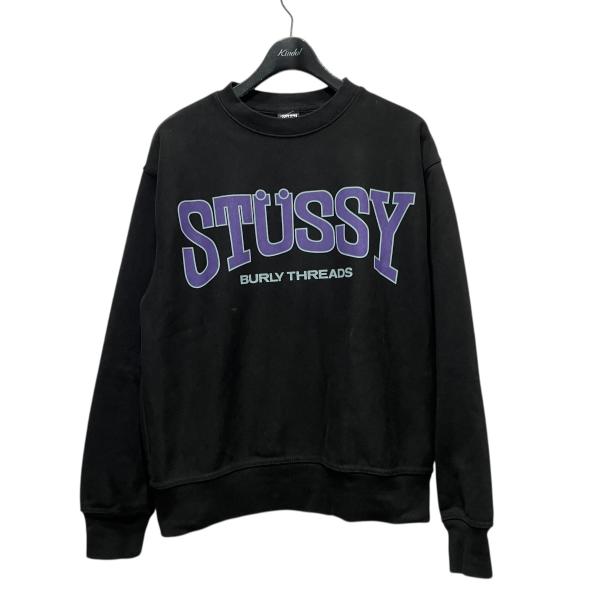 Stüssy ブラック スウェットシャツ STUSSY（ステューシー） 【値下げ】stussy クルーネックスウェット