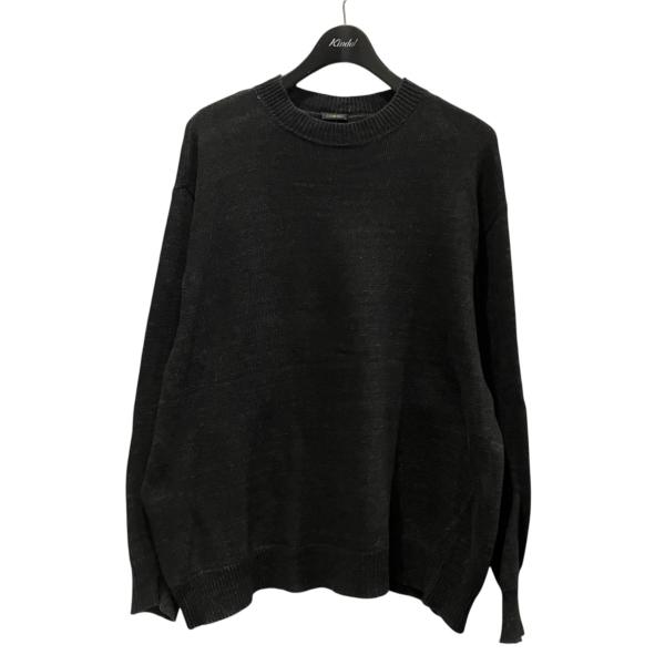 COMOLI（コモリ） インディゴクルーネックニット T01-06001 ブラック