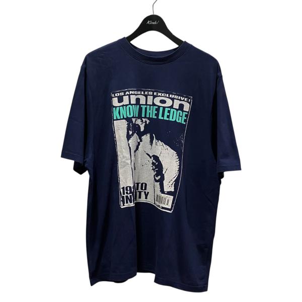 【値下げ】UNION グラフィック半袖Tシャツ ネイビー サイズ：IV (自由が丘店)