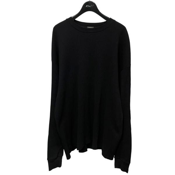 COMOLI コットンワッフル 長袖Tシャツ D01-05041 size4 COMOLI（コモリ） COMOLI 26SS コットンワッフル 長袖Tシャツ D01