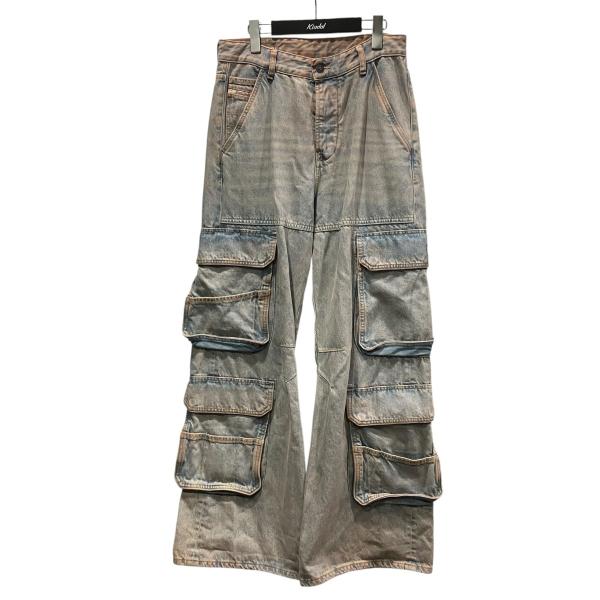【値下げ】DIESEL D-SIRE-CARGO-D デニムカーゴパンツ A13316 インディゴ サイズ：26 (EC)