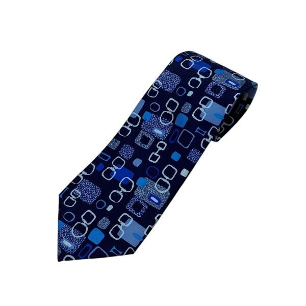 GUCCI（グッチ） 【値下げ】GUCCI 絵柄 ネクタイ ネイビー×ブルー
