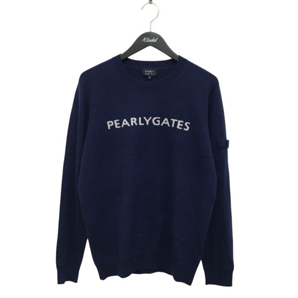 美品 パーリーゲイツ ニットセーター 5(L) PEARLY GATES PEARLY GATES（パーリーゲイツ） セーター ブルー サイズ：5