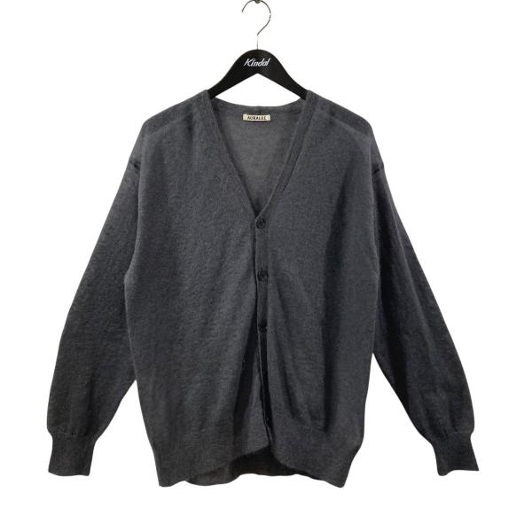 AURALEE グレー ニットカーディガン 厚手4 AURALEE カーディガン グレー 厚手 サイズ4】AURALEE オーラリー