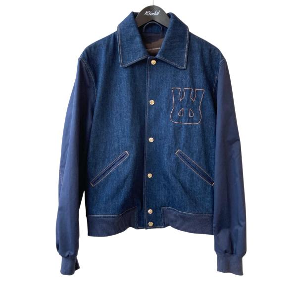 Wales Bonner Echo デニム スタジャン 新品未使用 値下げ】WALES BONNER Echo Denim スタジアムジャンパー インディゴ